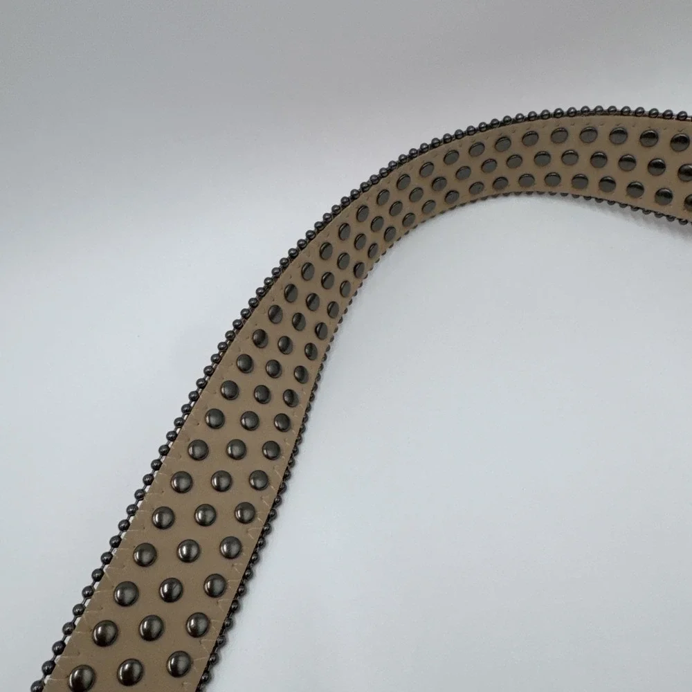 DNA Belt - Alligator Skin Black with Red Stone Great Condition